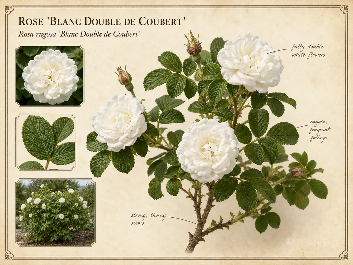 Rose 'Blanc Double de Coubert'