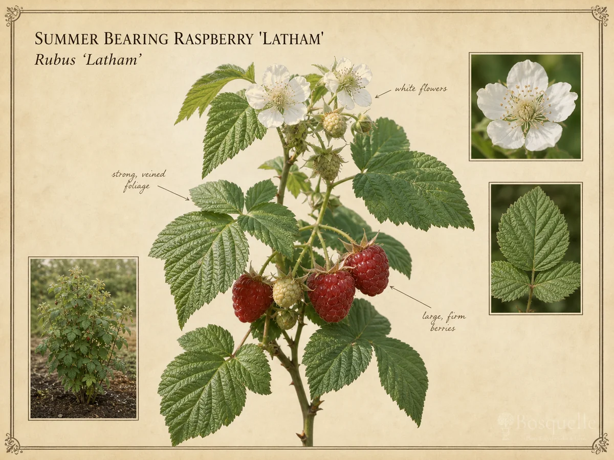 Summer Bearing Raspberry 'Latham'