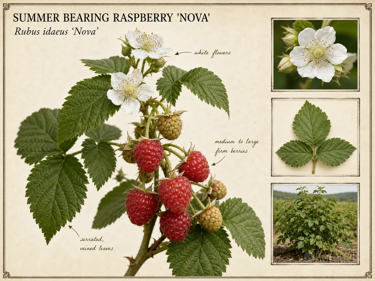 Summer Bearing Raspberry 'Nova'