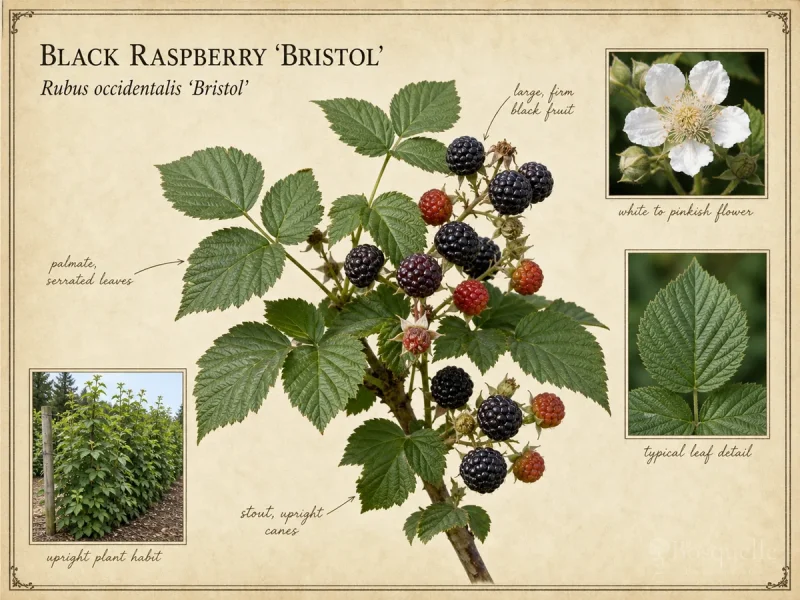 Black Raspberry ‘Bristol’ (Rubus occidentalis ‘Bristol’)
