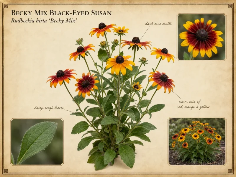 Becky Mix Black-Eyed Susan (Rudbeckia hirta ‘Becky Mix’)