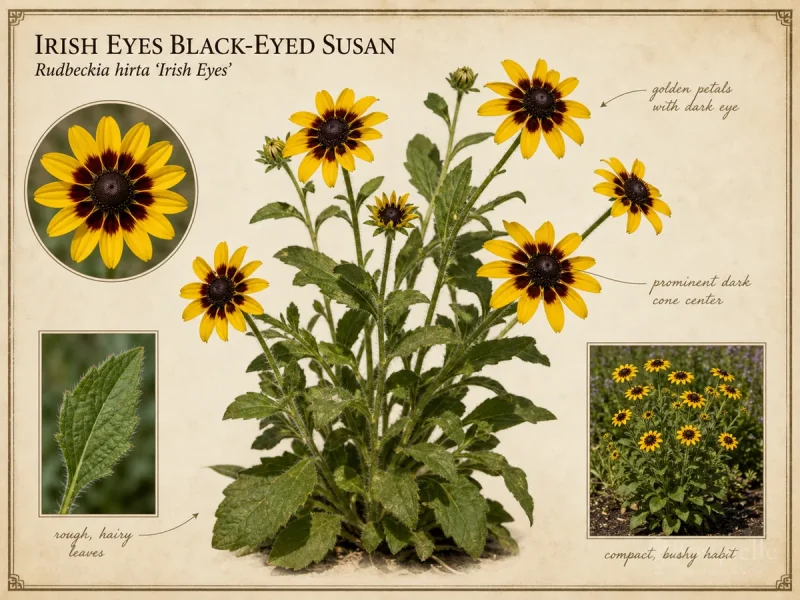 Irish Eyes Black-Eyed Susan (Rudbeckia hirta ‘Irish Eyes’)