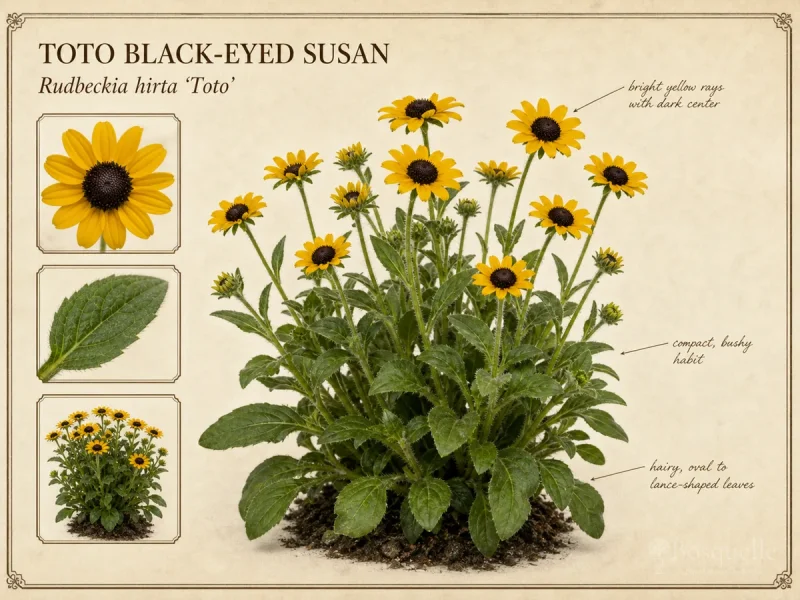 Toto Black-Eyed Susan (Rudbeckia hirta ‘Toto’)