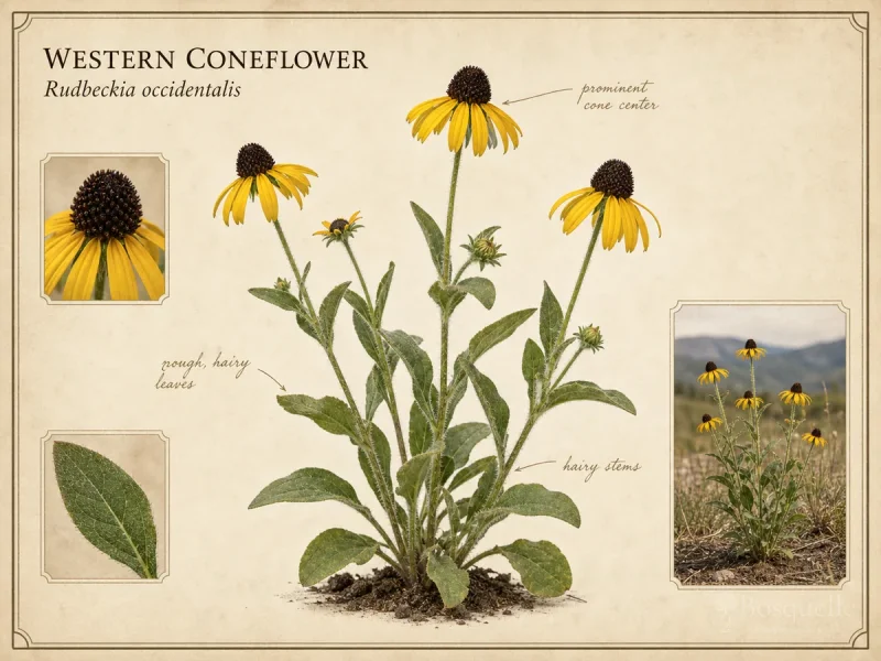 Western Coneflower (Rudbeckia occidentalis)