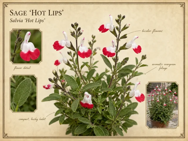 Sage ‘Hot Lips’ (Salvia ‘Hot Lips’)