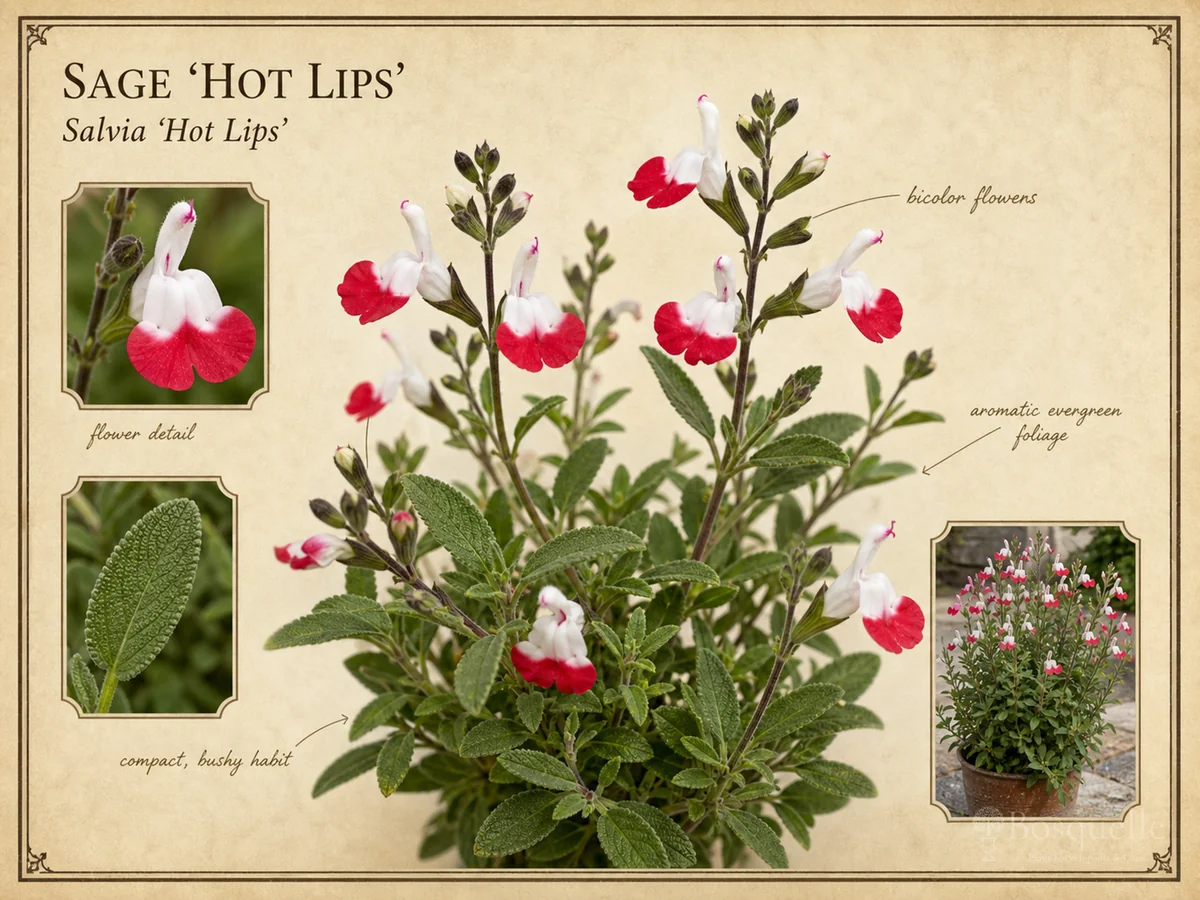 Sage ‘Hot Lips’ (Salvia ‘Hot Lips’)