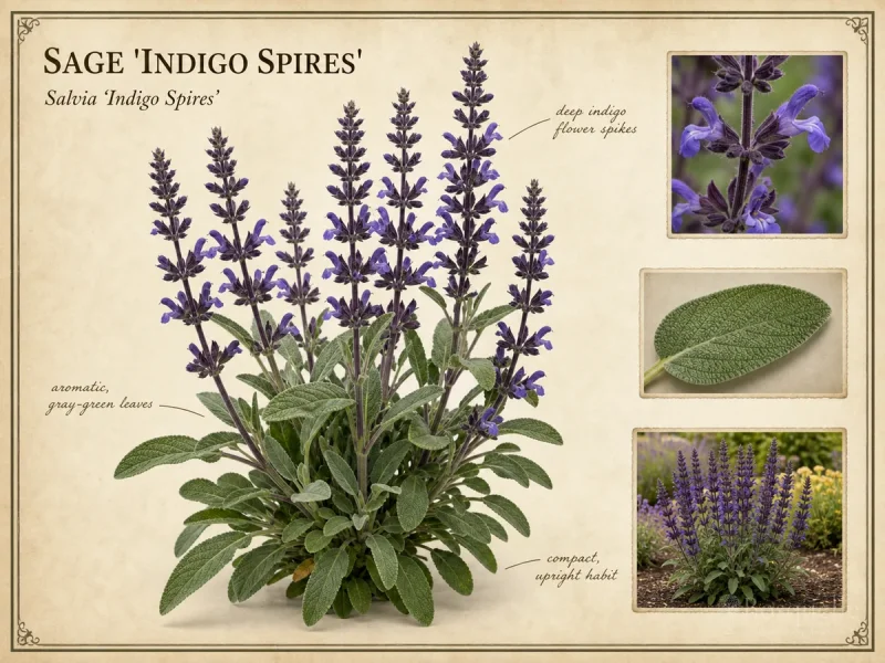 Sage ‘Indigo Spires’ (Salvia ‘Indigo Spires’)