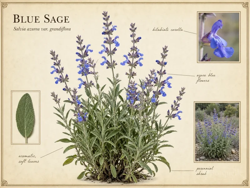 Blue Sage (Salvia azurea var. grandiflora)