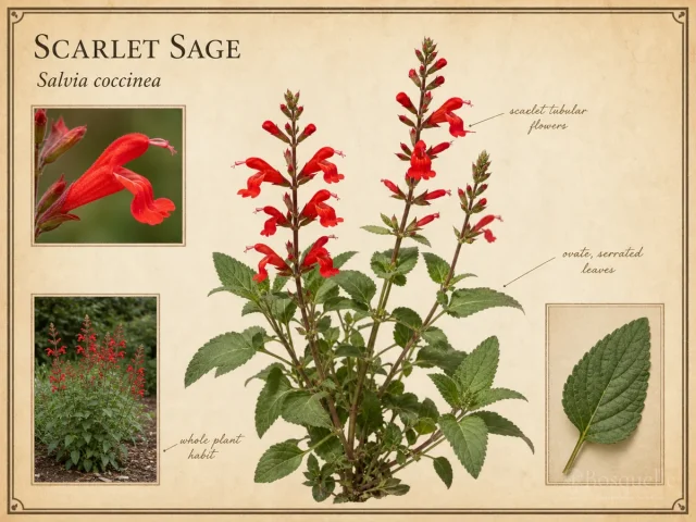 Scarlet Sage (Salvia coccinea)