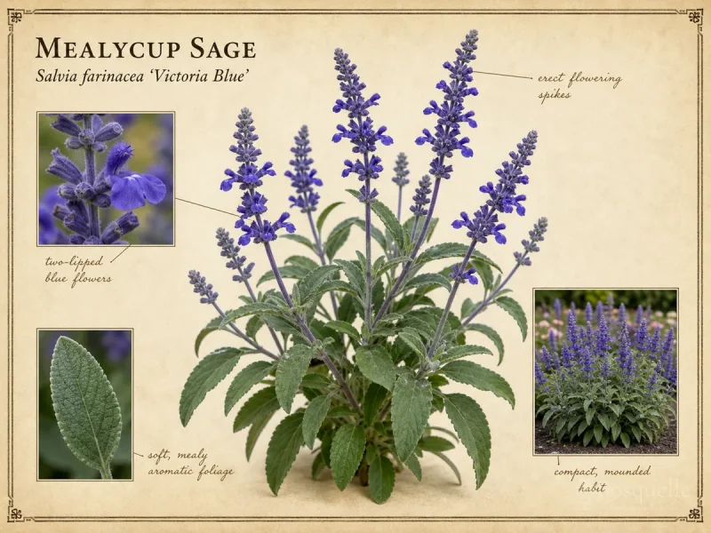 Mealycup Sage (Salvia farinacea ‘Victoria Blue’)