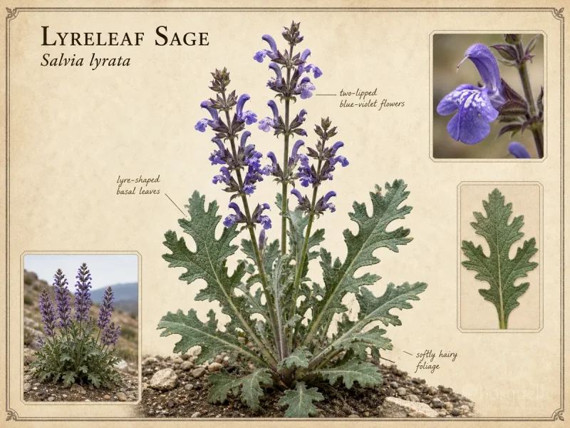 Lyreleaf Sage (Salvia lyrata)