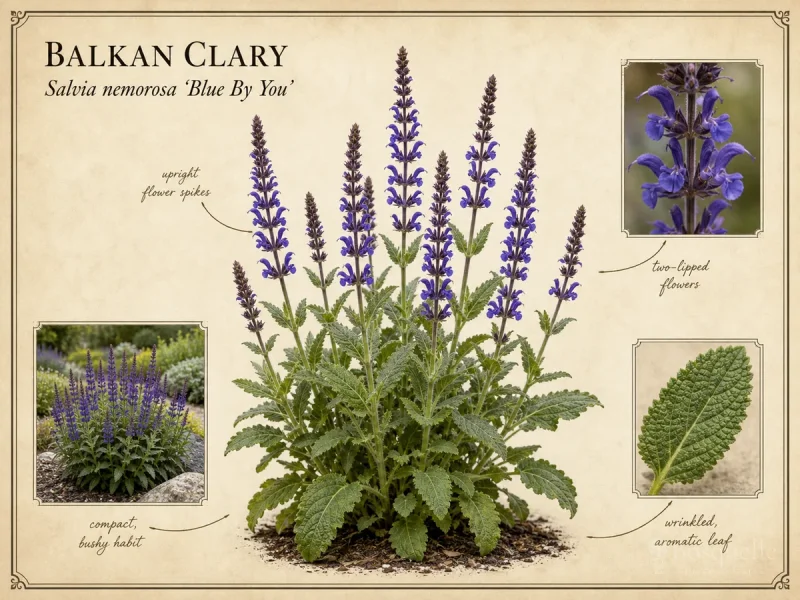 Balkan Clary (Salvia nemorosa ‘Blue By You’)