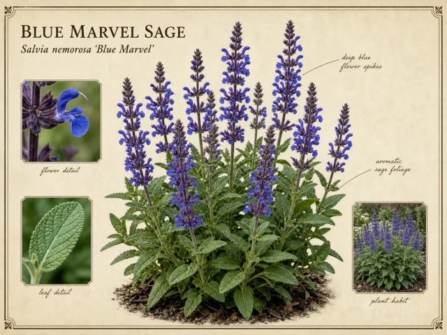 Blue Marvel Sage (Salvia nemorosa ‘Blue Marvel’)