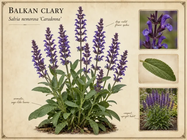 Balkan Clary — Daisies, salvias, and lower skirts
