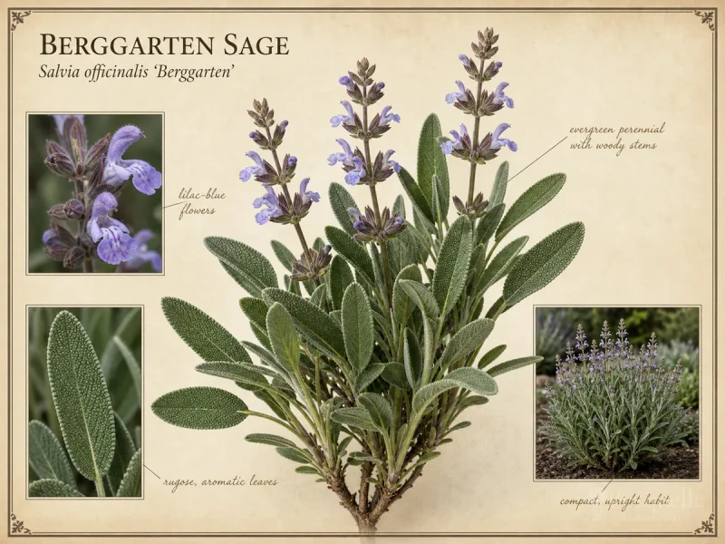 Berggarten Sage (Salvia officinalis ‘Berggarten’)