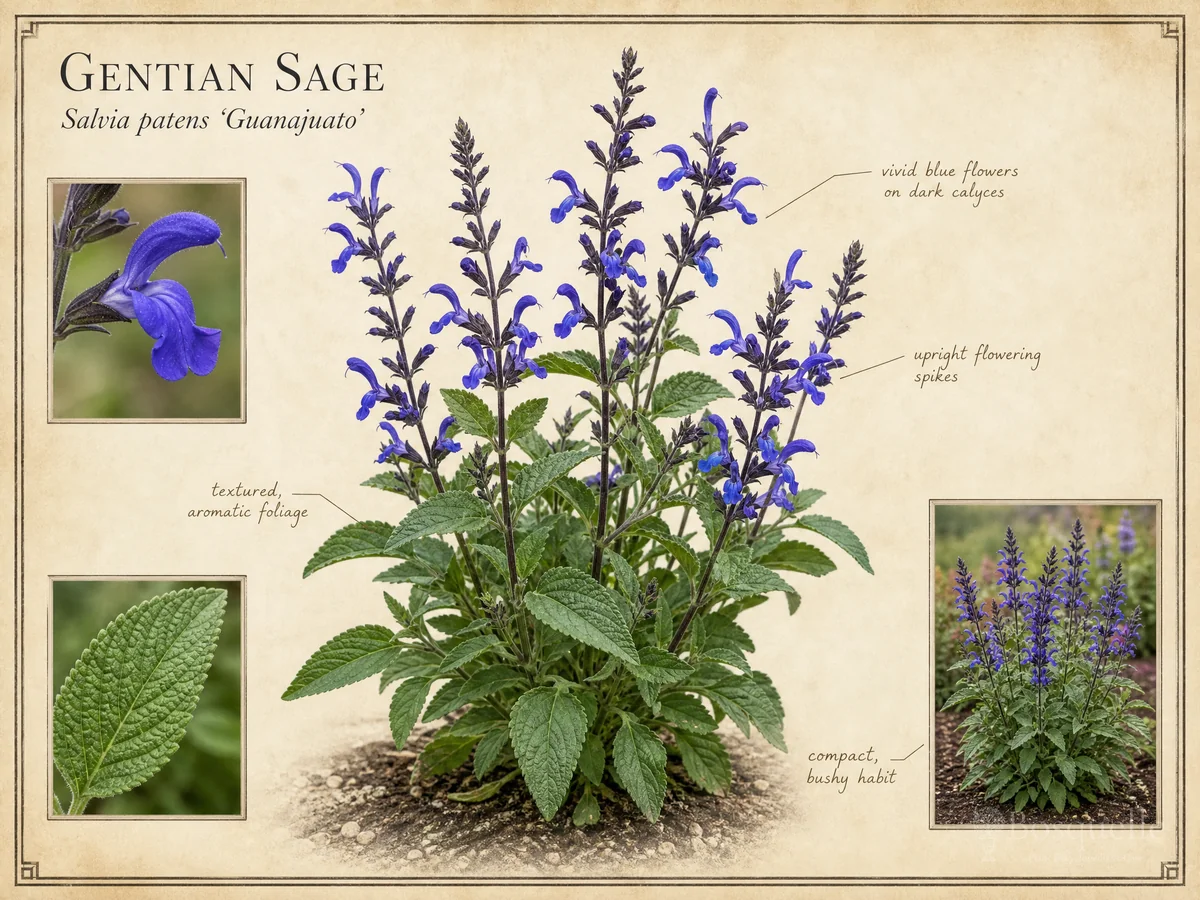 Gentian Sage (Salvia patens ‘Guanajuato’)
