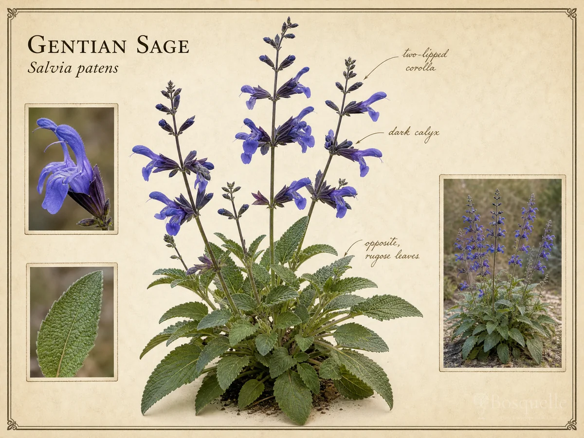 Gentian Sage (Salvia patens)