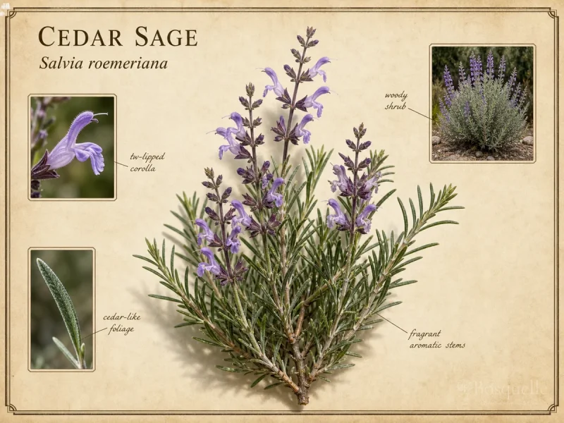 Cedar Sage (Salvia roemeriana)