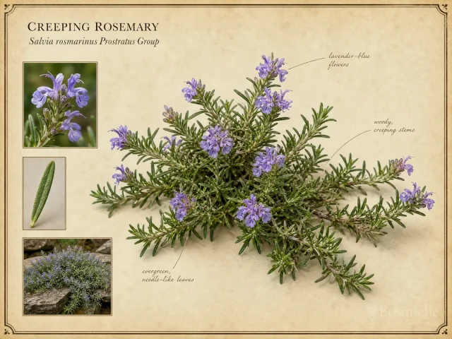 Creeping Rosemary (Salvia rosmarinus Prostratus Group)
