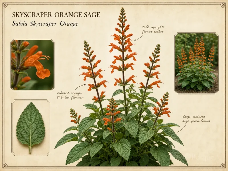 Skyscraper Orange Sage (Salvia Skyscraper Orange)