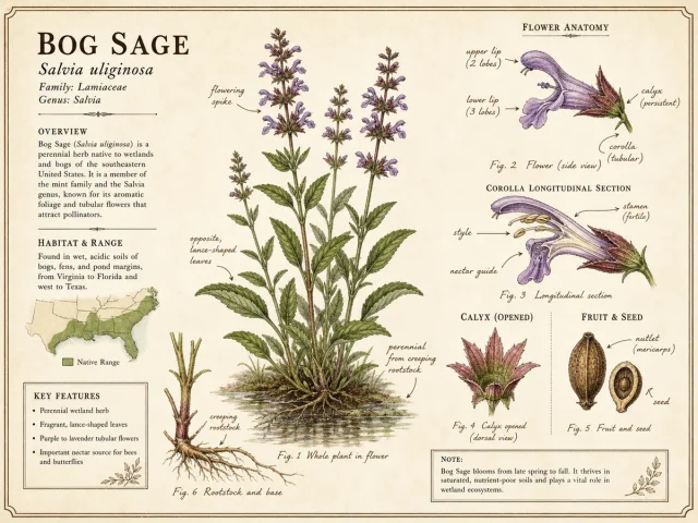 Bog Sage (Salvia uliginosa)