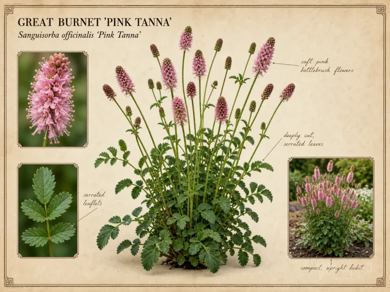 Great Burnet ‘Pink Tanna’ (Sanguisorba officinalis ‘Pink Tanna’)