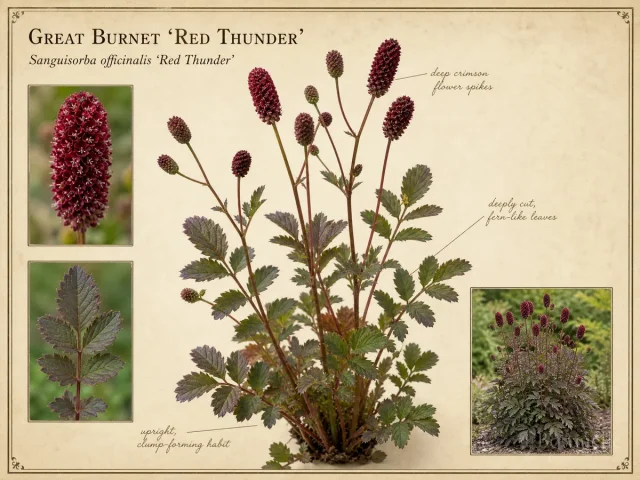 Great Burnet 'Red Thunder'