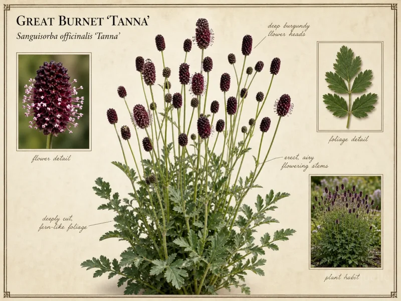 Great Burnet ‘Tanna’ (Sanguisorba officinalis ‘Tanna’)