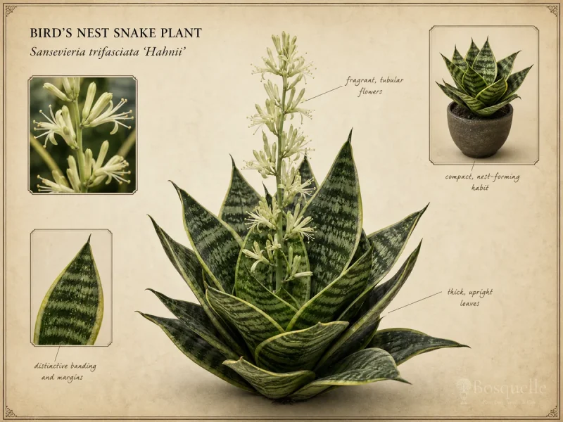 Bird’s Nest Snake Plant (Sansevieria trifasciata ‘Hahnii’)