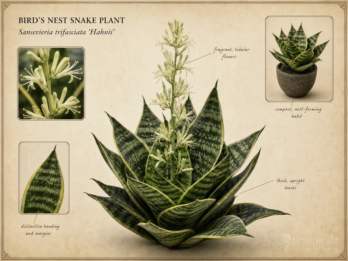 Bird’s Nest Snake Plant (Sansevieria trifasciata ‘Hahnii’)
