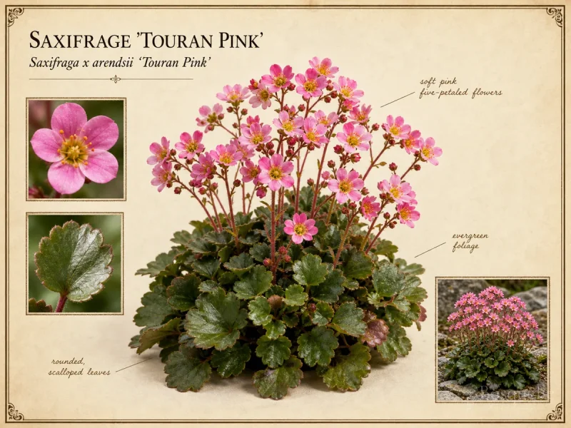 Saxifrage ‘Touran Pink’ (Saxifraga x arendsii ‘Touran Pink’)