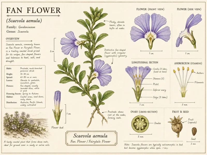 Fan flower