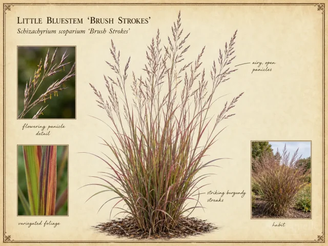 Little Bluestem 'Brush Strokes'