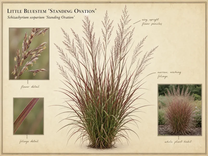 Little Bluestem ‘Standing Ovation’ (Schizachyrium scoparium ‘Standing Ovation’)