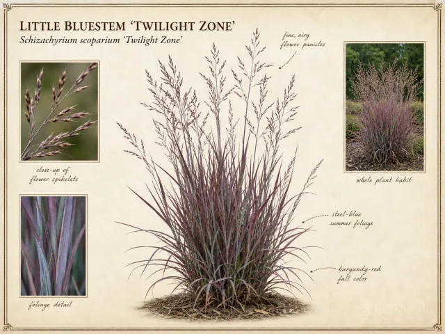 Little Bluestem 'Twilight Zone'