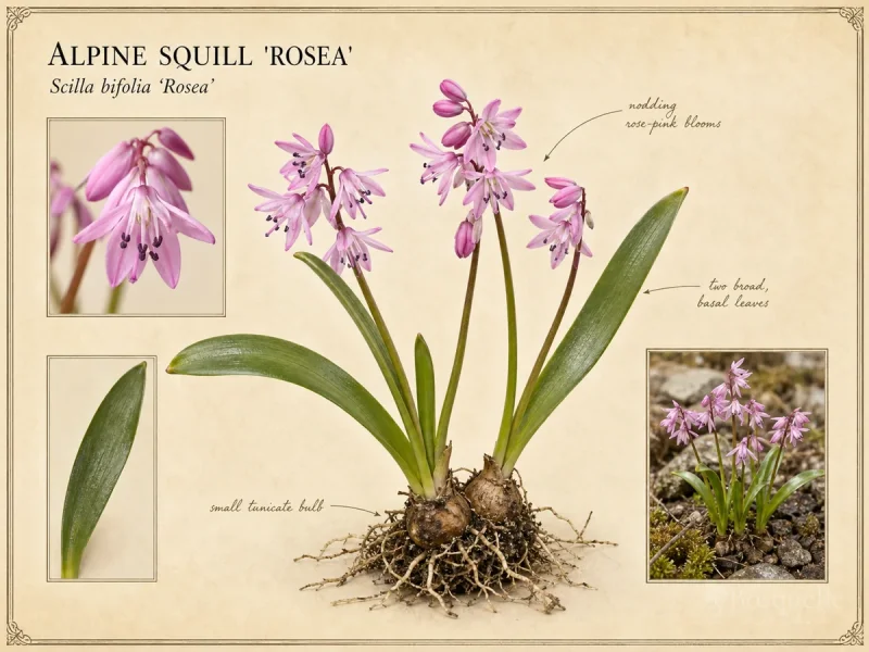 Alpine Squill ‘Rosea’ (Scilla bifolia ‘Rosea’)