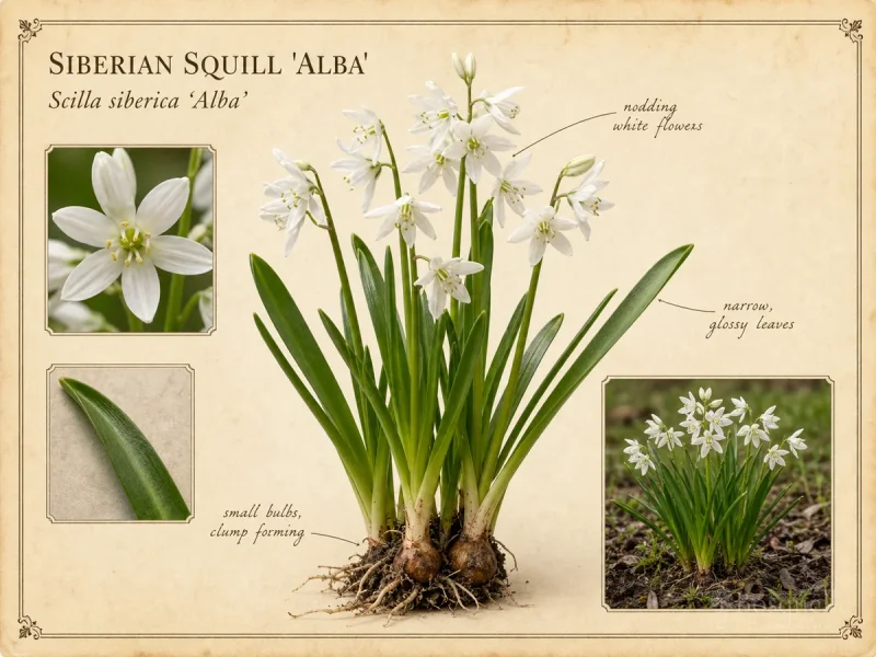 Siberian Squill ‘Alba’ (Scilla siberica ‘Alba’)