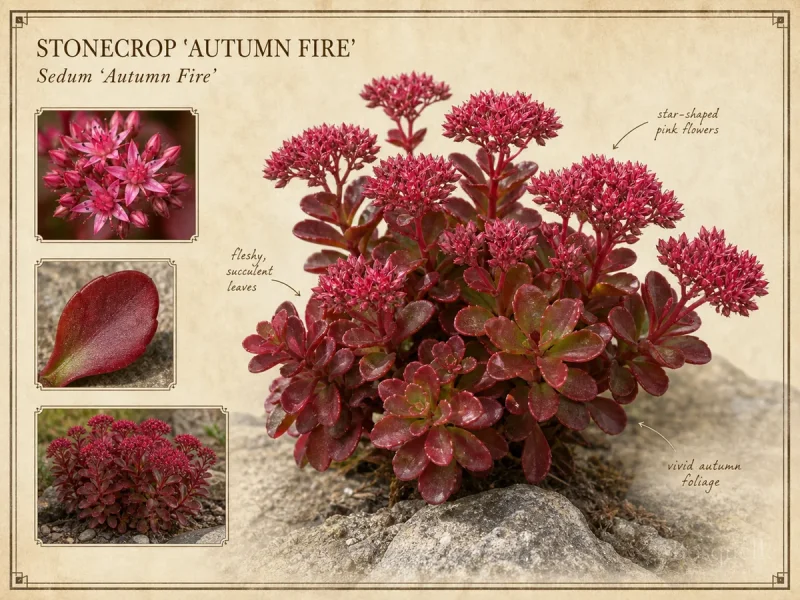 Stonecrop 'Autumn Fire'
