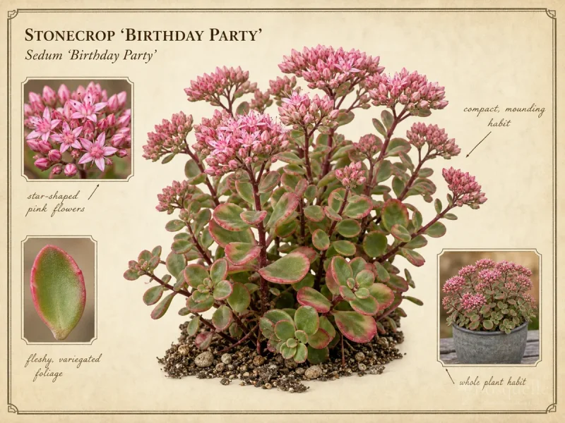 Stonecrop ‘Birthday Party’ (Sedum ‘Birthday Party’)