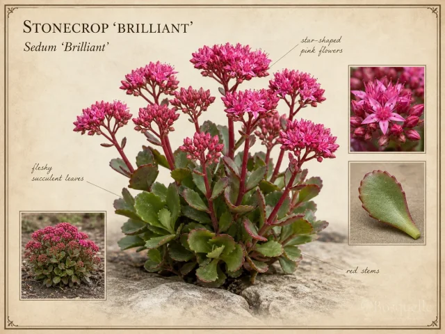 Stonecrop ‘Brilliant’ (Sedum ‘Brilliant’)