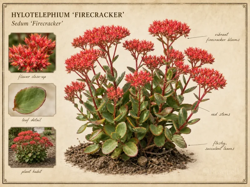 Hylotelephium ‘Firecracker’ (Sedum ‘Firecracker’)
