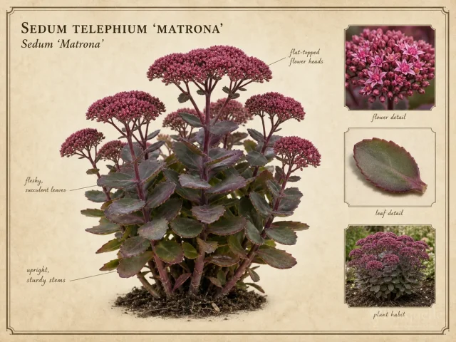 Sedum telephium 'Matrona'