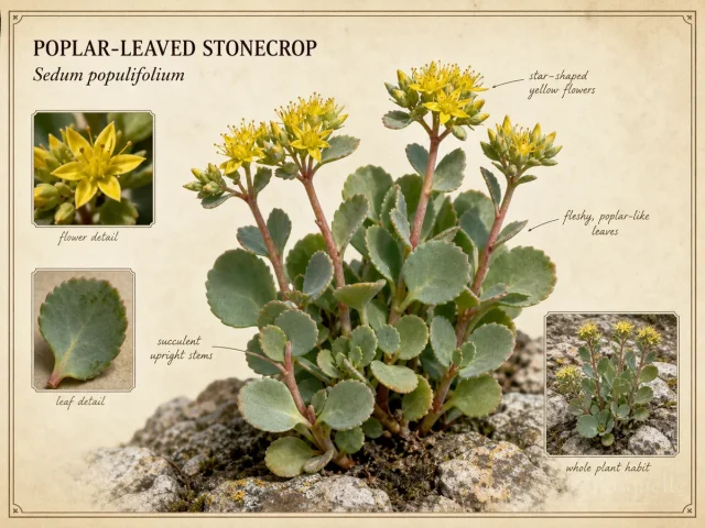 Poplar-Leaved Stonecrop (Sedum populifolium)