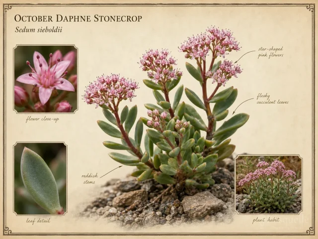 October Daphne Stonecrop (Sedum sieboldii)