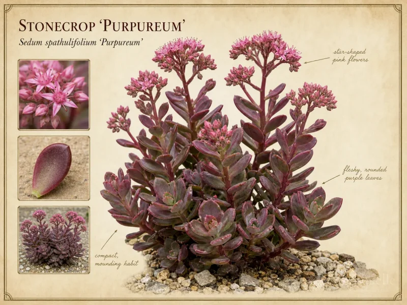 Stonecrop 'Purpureum'