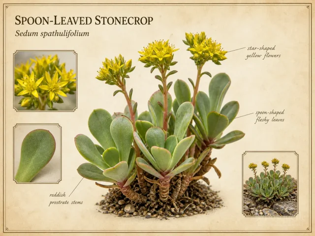 Spoon-Leaved Stonecrop (Sedum spathulifolium)