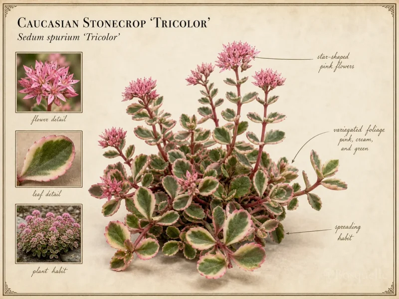 Caucasian Stonecrop 'Tricolor'