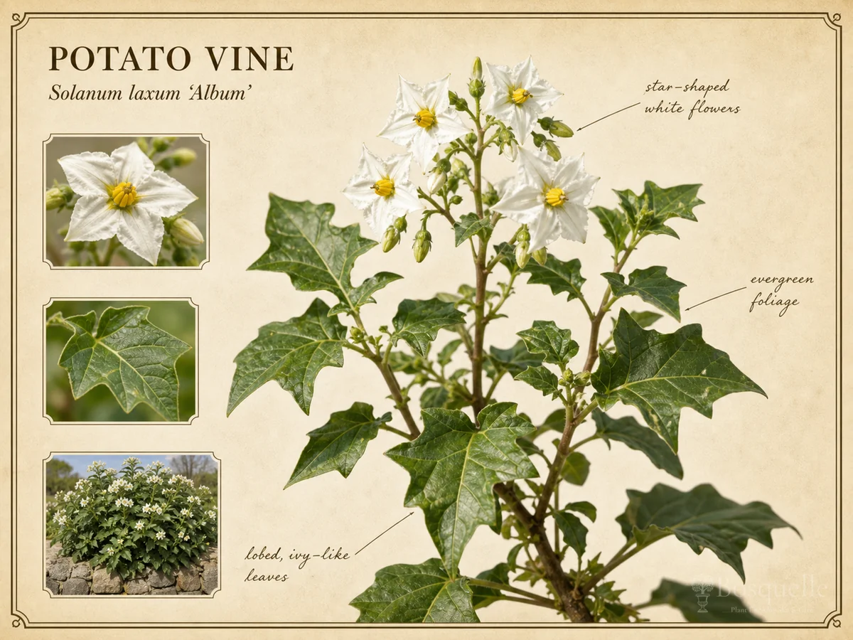 Potato Vine — Plant after frost, about 18 inches from the wall