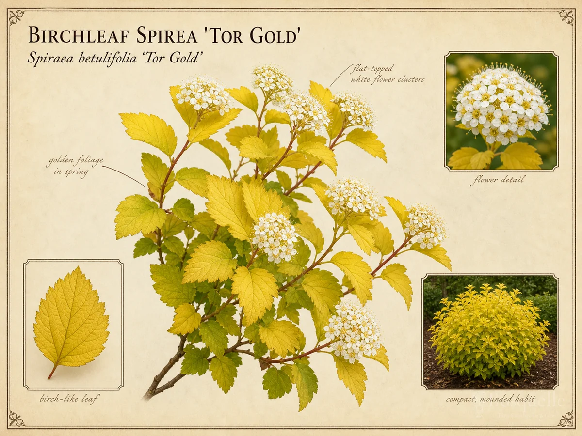 Birchleaf Spirea 'Tor Gold'