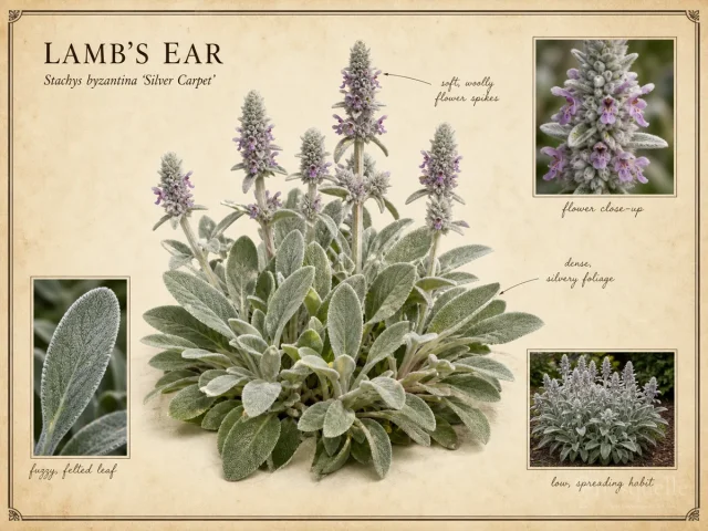 Lamb’s Ear (Stachys byzantina ‘Silver Carpet’)
